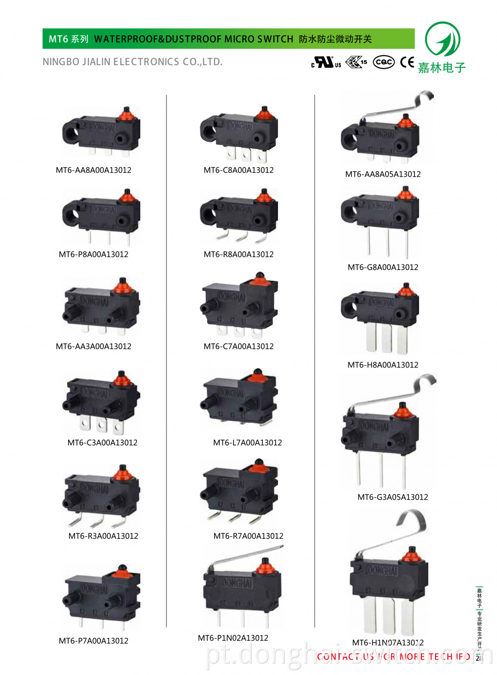 Sealed Micro Switch